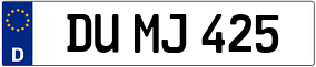 Trailer License Plate